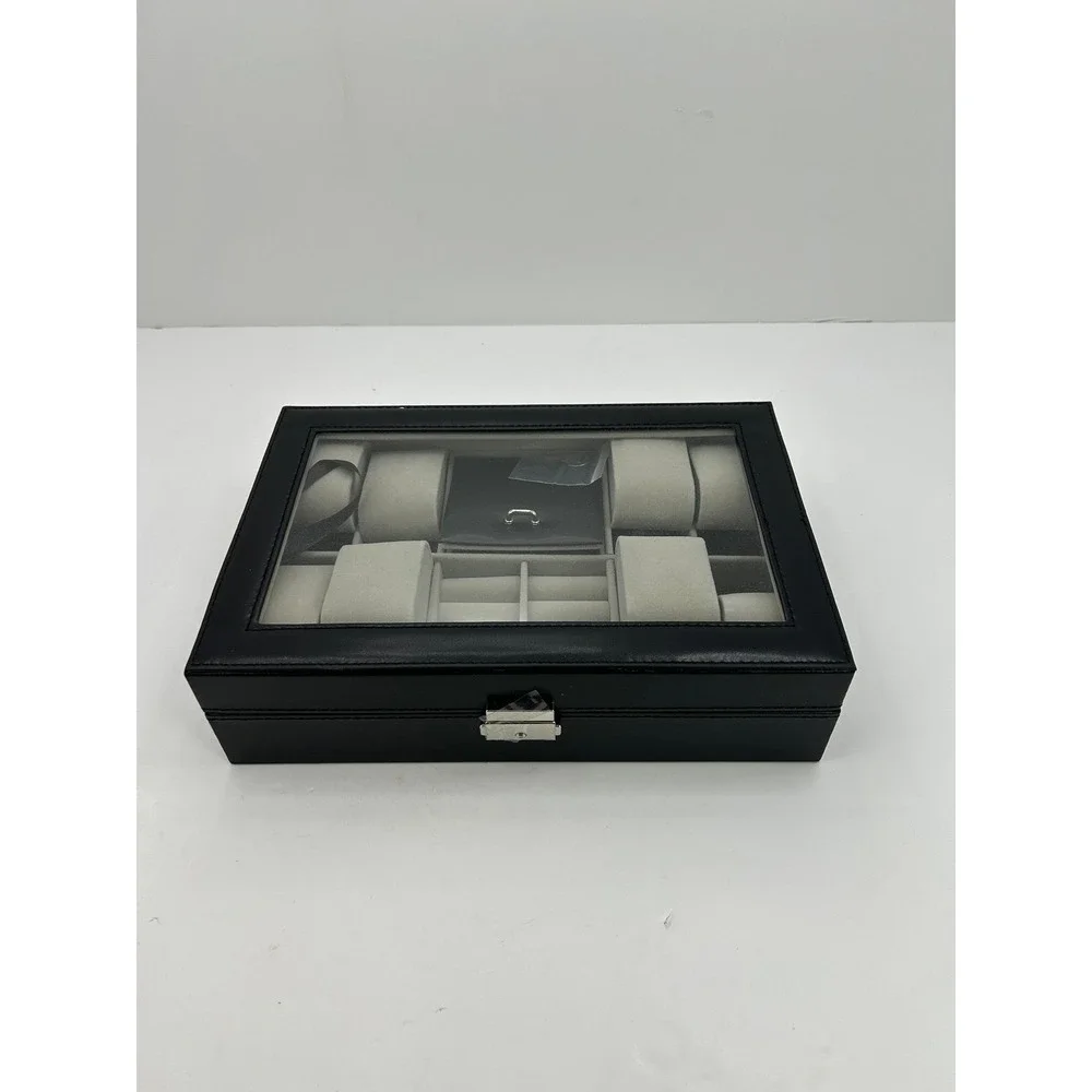 Watch Jewelry Box‎ Organizer Unisex OS Black New